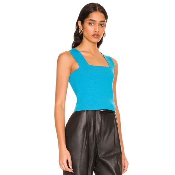 525 America Wide Strap Tank in Blue - Picture 3 of 13